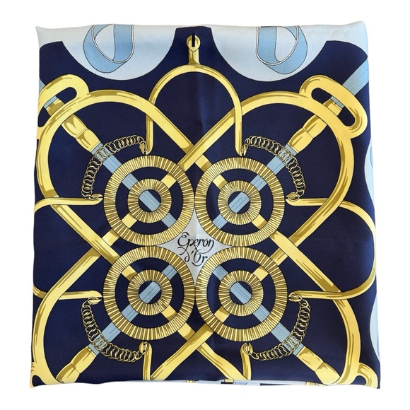 Hermès Eperons d'Or 90cm Silk Scarf - Picture 3 of 11